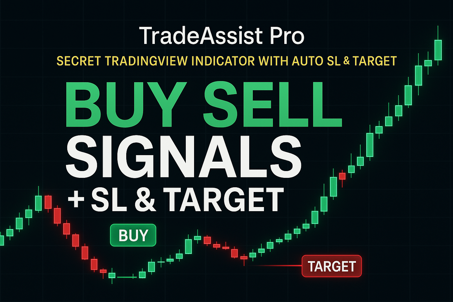 TradeAssist Pro – TradingView Indicator with Smart Buy/Sell Signals + Auto Stoploss & Target