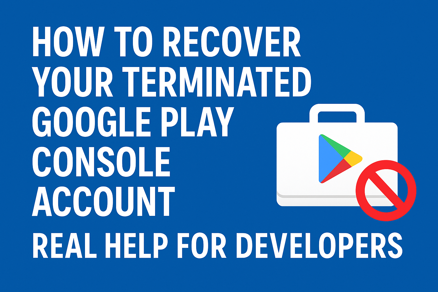 How to Recover Your Terminated Google Play Console Account — Real Help for Developers